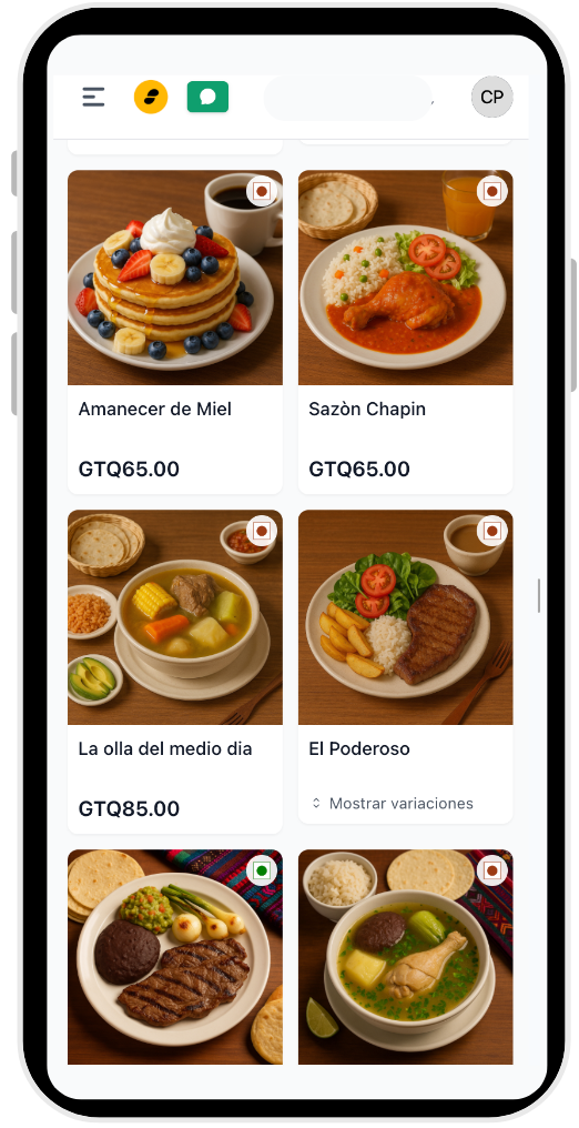 SaborPro en smartphone